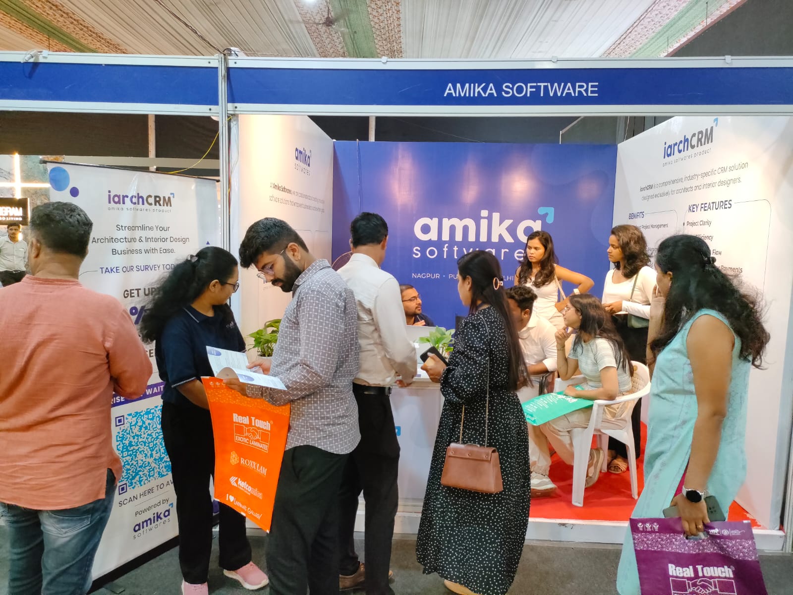 Visitors At Family Interior Expo 2024 in Pune